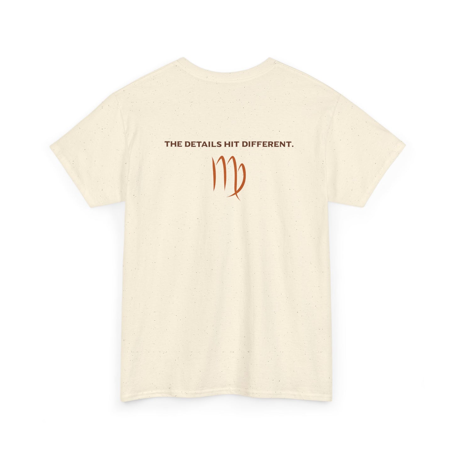 Virgo Graphic Tee — "The Details Hit Different" Astrology Shirt