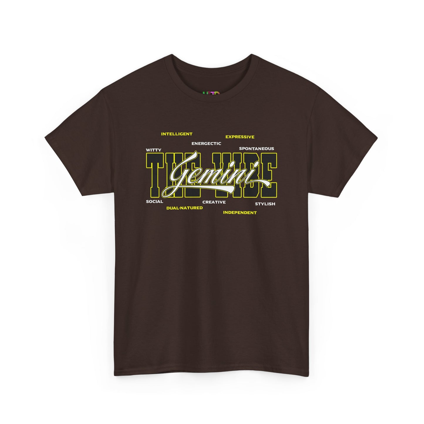 Gemini Zodiac Tee – The Vibe Graphic Astrological Shirt