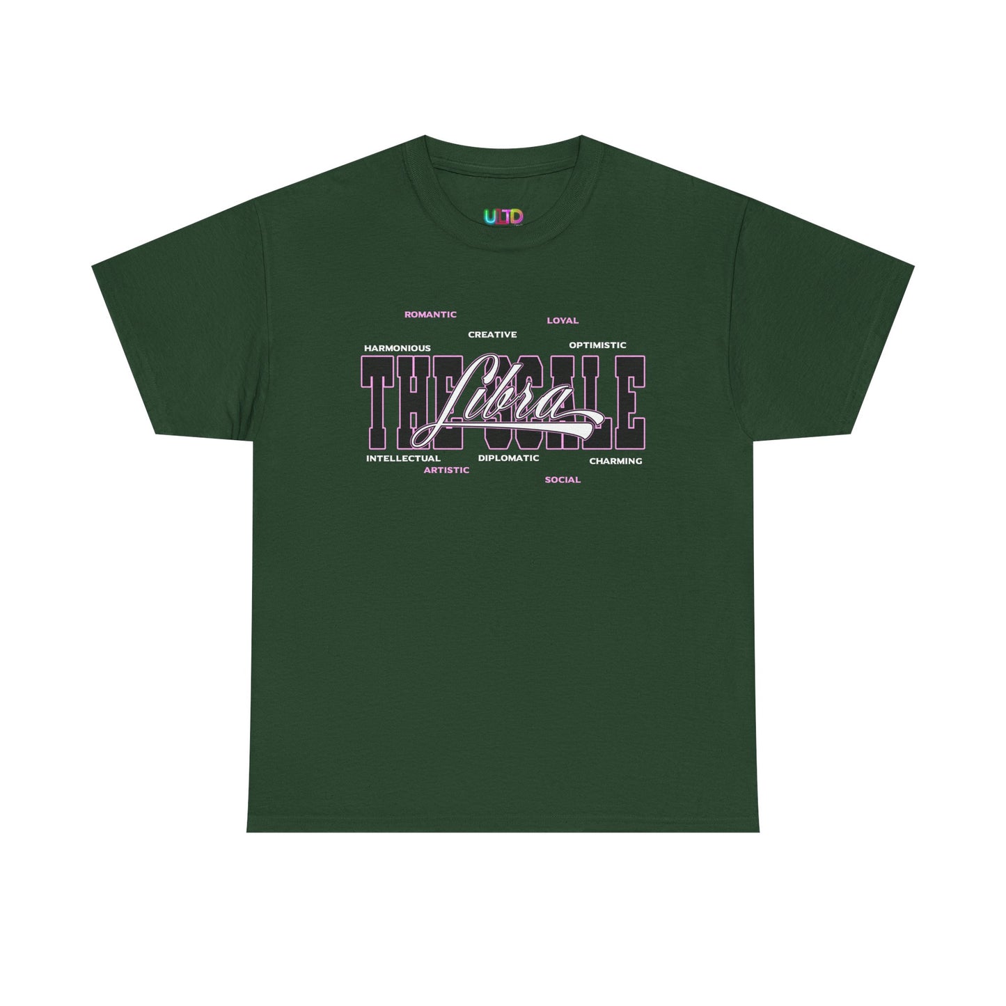 Libra Zodiac T‑Shirt — 'Balanced by Choice' Pink Graphic Tee