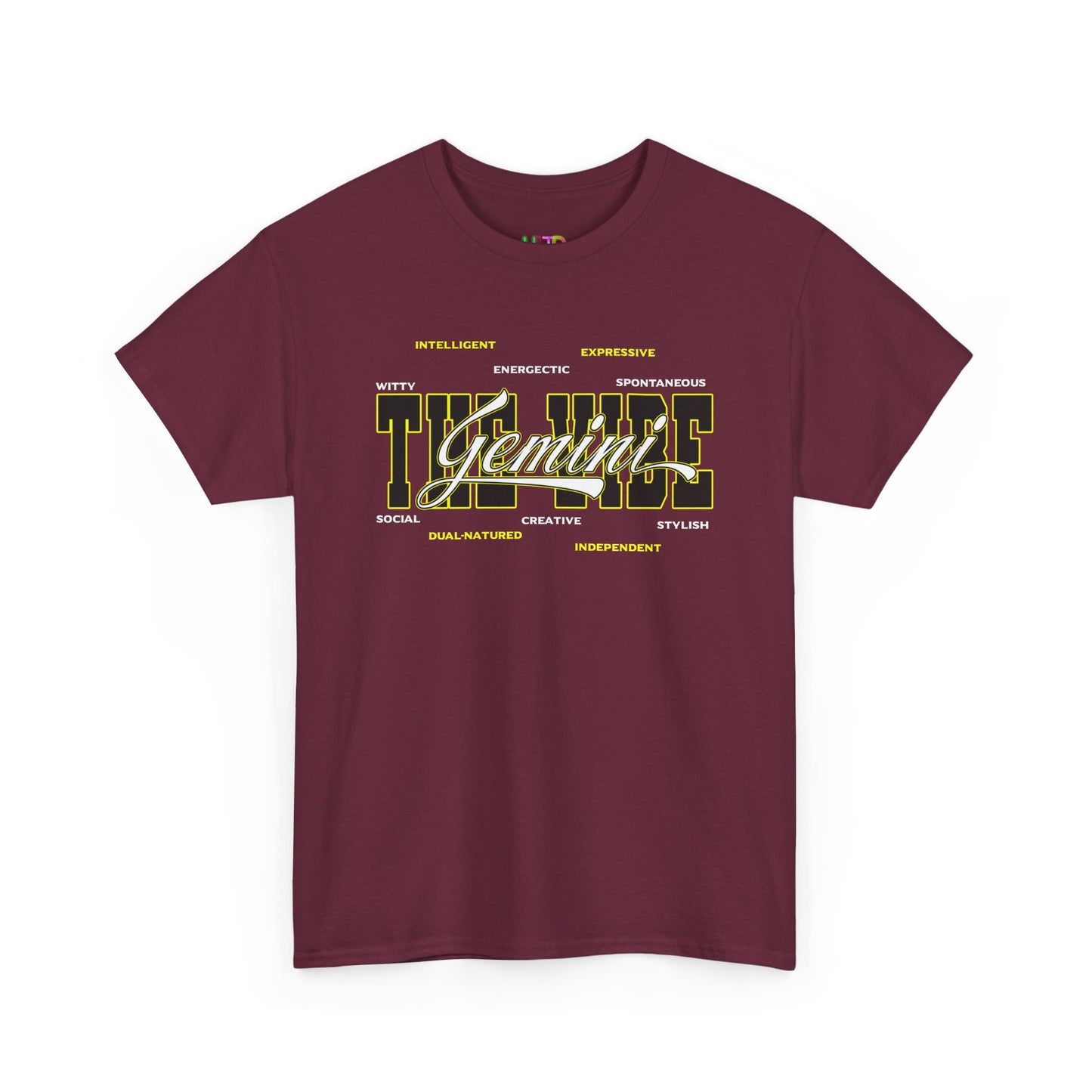 Gemini Zodiac Tee – The Vibe Graphic Astrological Shirt