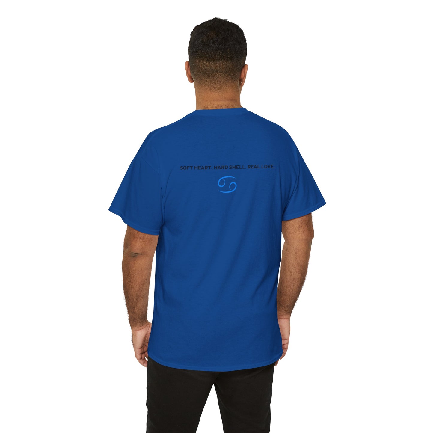 Cancer Zodiac T‑Shirt – 'Soft Heart, Hard Shell, Real Love' Astrological Tee
