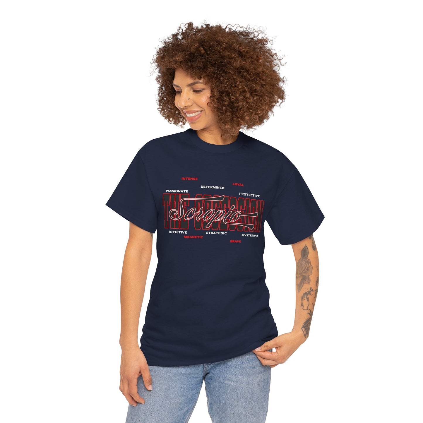Scorpio Zodiac Tee — “You’ll Feel Me Before You See Me” Black Astrologer Shirt