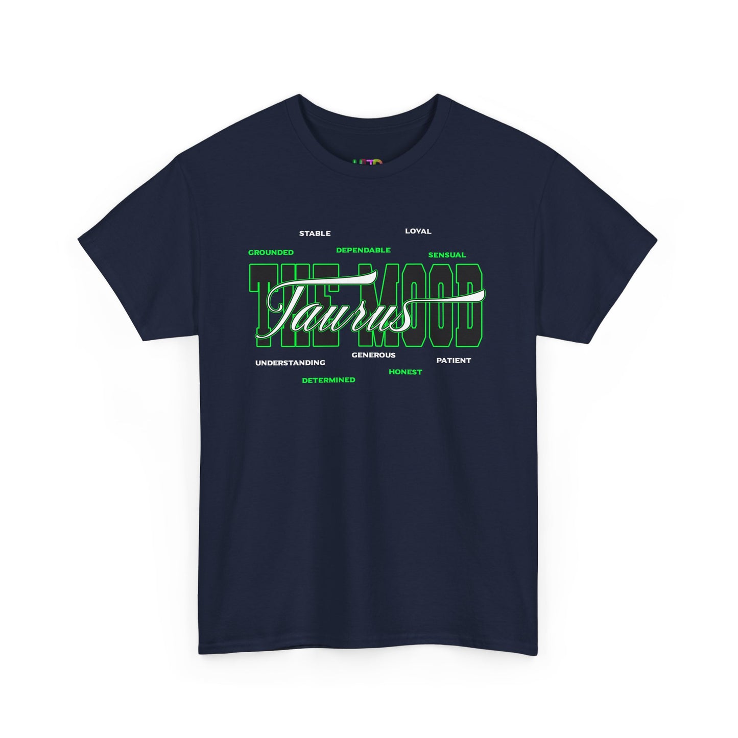 Taurus Zodiac Tee — Green Retro Horoscope Graphic Shirt