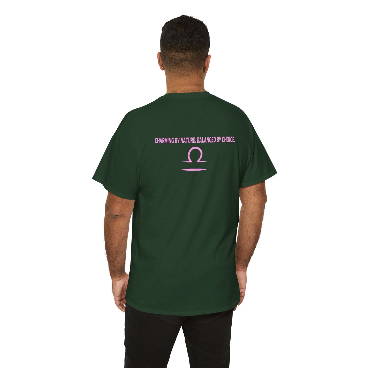 Libra Zodiac T‑Shirt — 'Balanced by Choice' Pink Graphic Tee