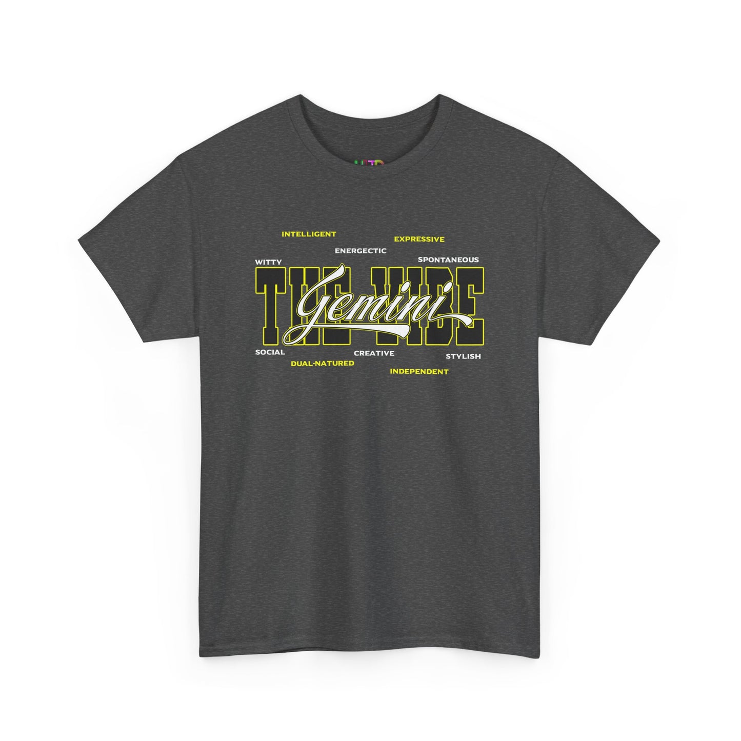 Gemini Zodiac Tee – The Vibe Graphic Astrological Shirt