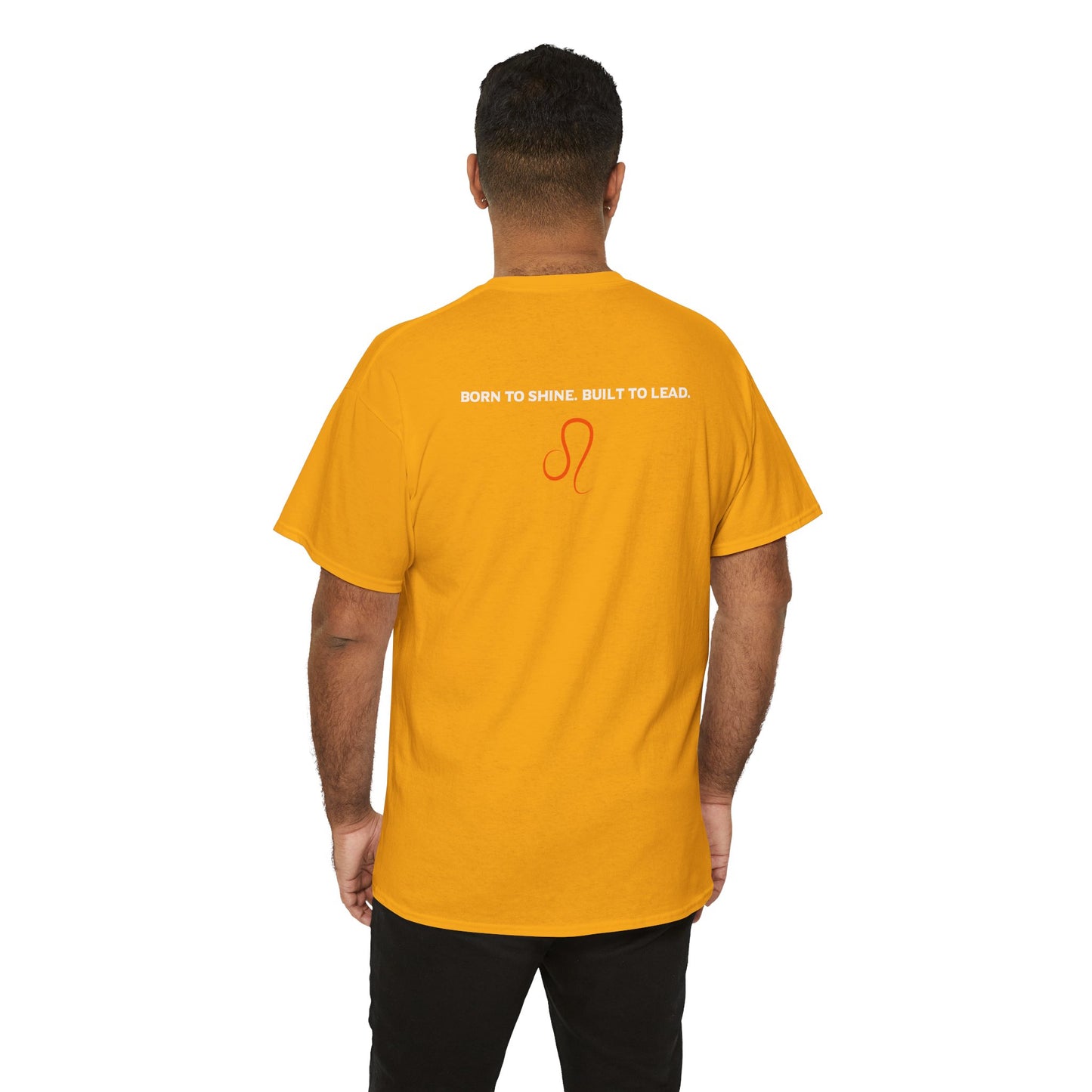 Leo Zodiac T‑Shirt — 'Born to Shine, Built to Lead' Graphic Tee