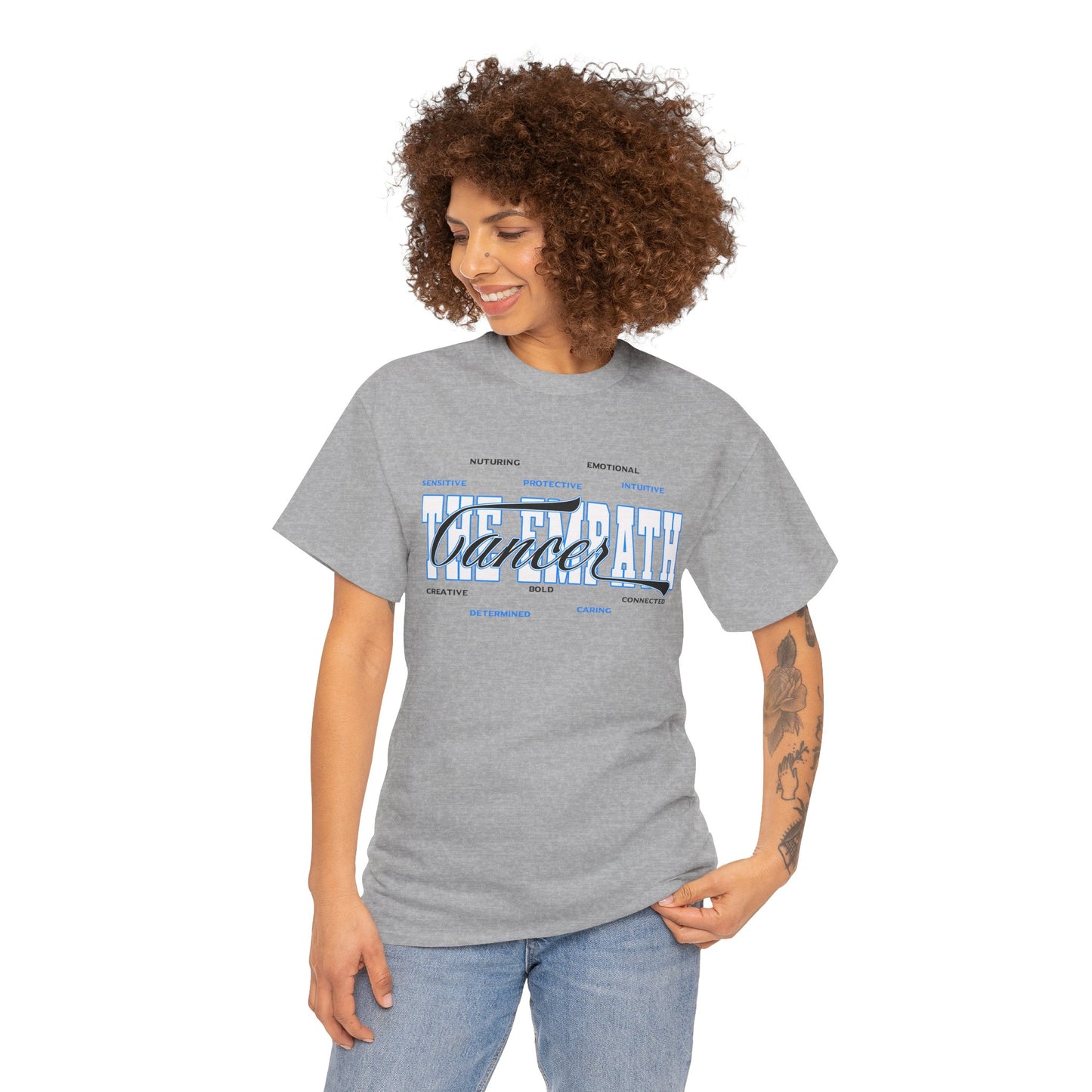 Cancer Zodiac T‑Shirt – 'Soft Heart, Hard Shell, Real Love' Astrological Tee