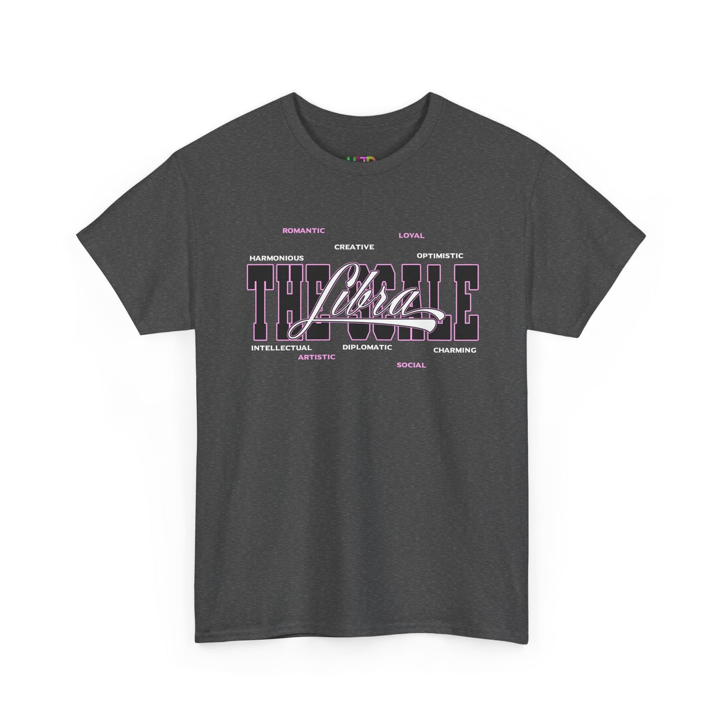 Libra Zodiac T‑Shirt — 'Balanced by Choice' Pink Graphic Tee