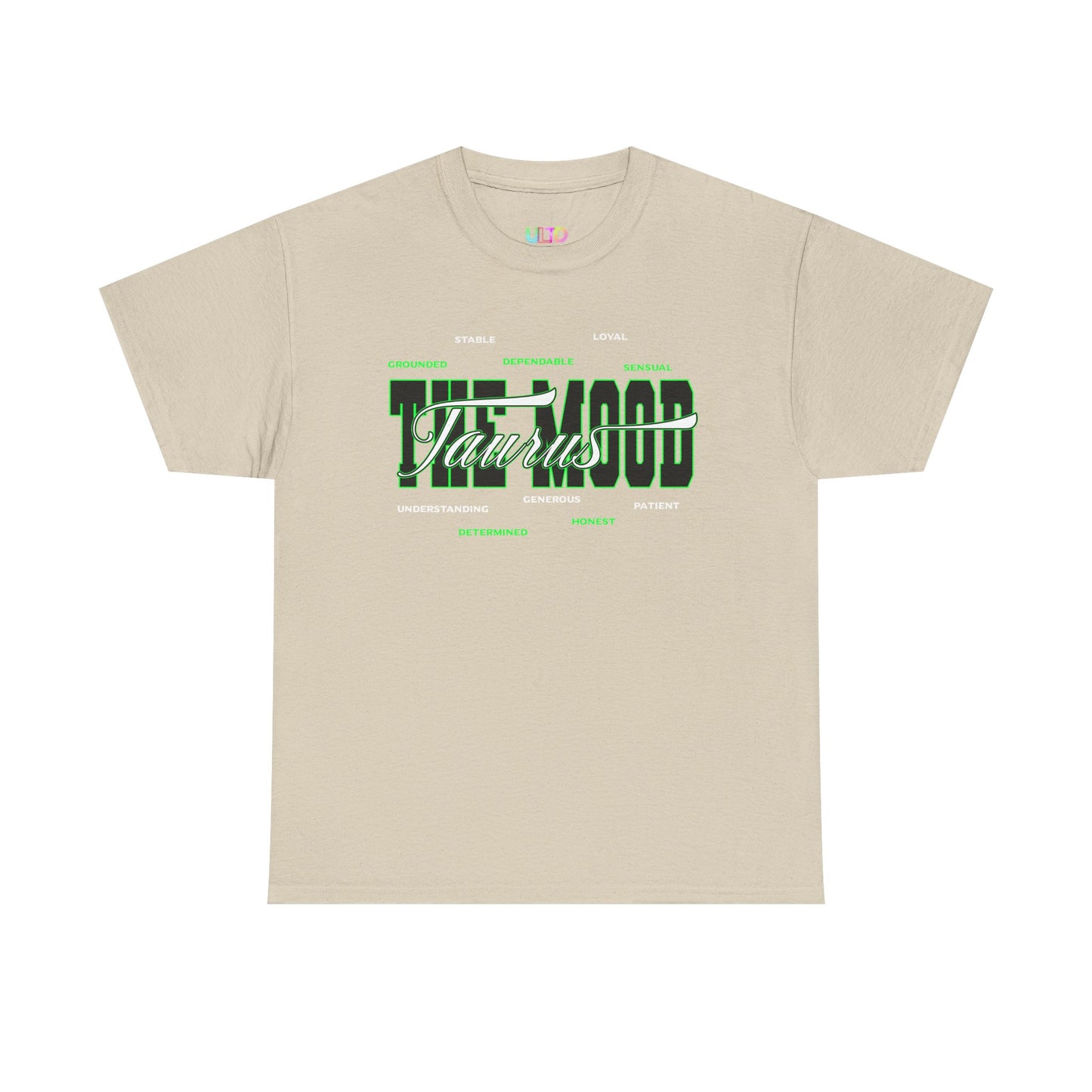 Taurus Zodiac Tee — Green Retro Horoscope Graphic Shirt