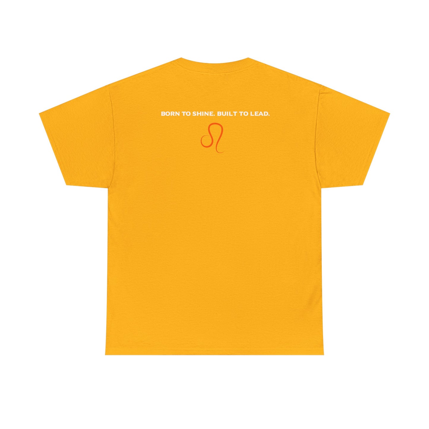 Leo Zodiac T‑Shirt — 'Born to Shine, Built to Lead' Graphic Tee