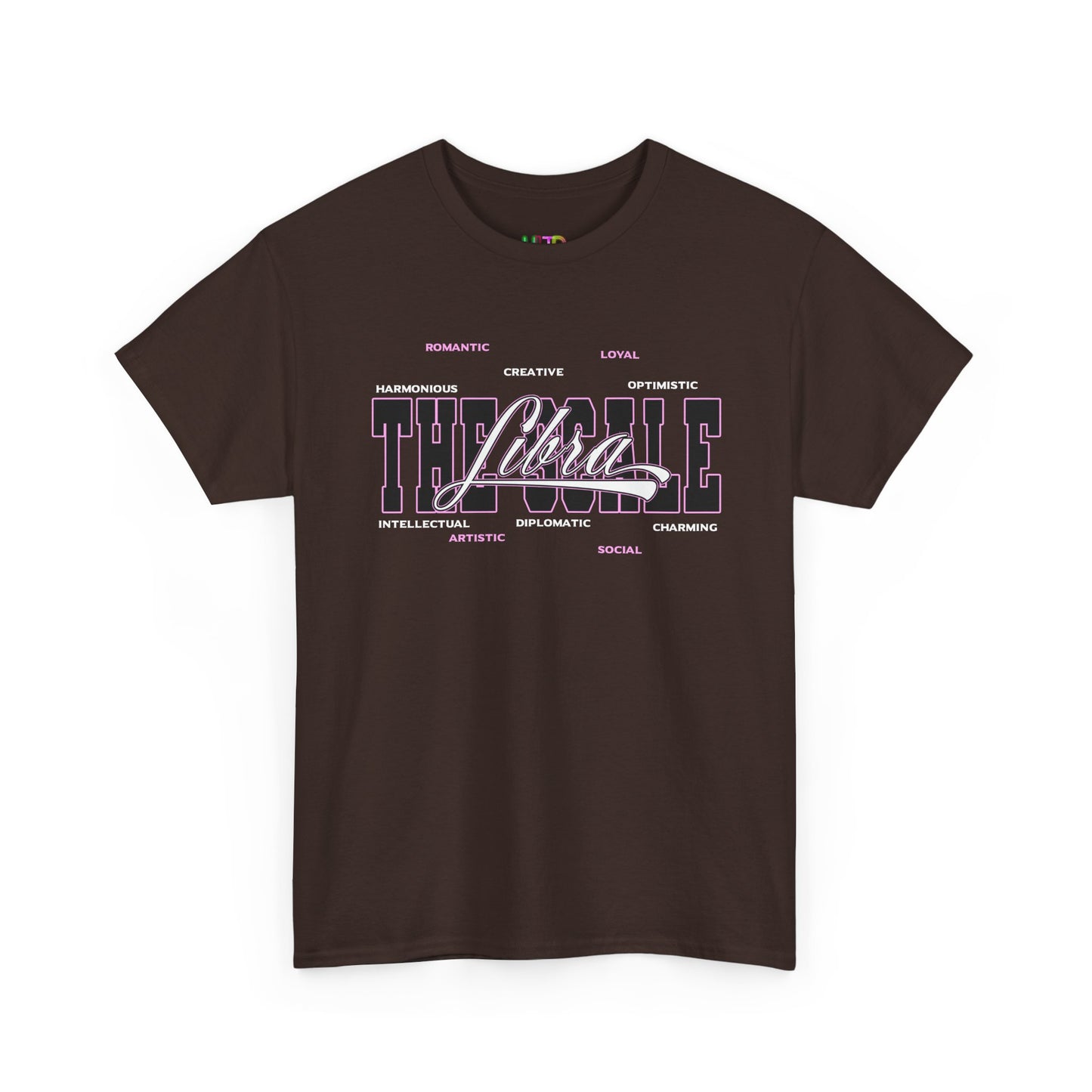 Libra Zodiac T‑Shirt — 'Balanced by Choice' Pink Graphic Tee