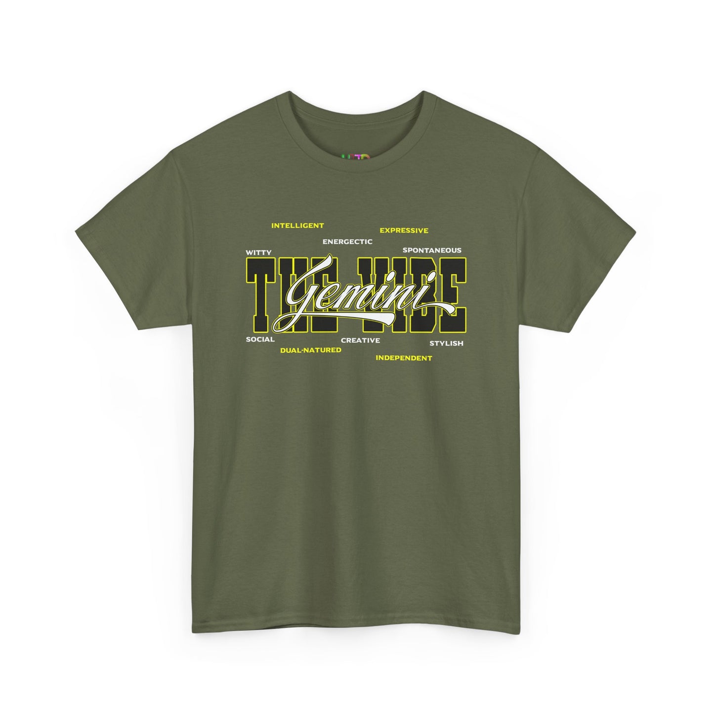 Gemini Zodiac Tee – The Vibe Graphic Astrological Shirt