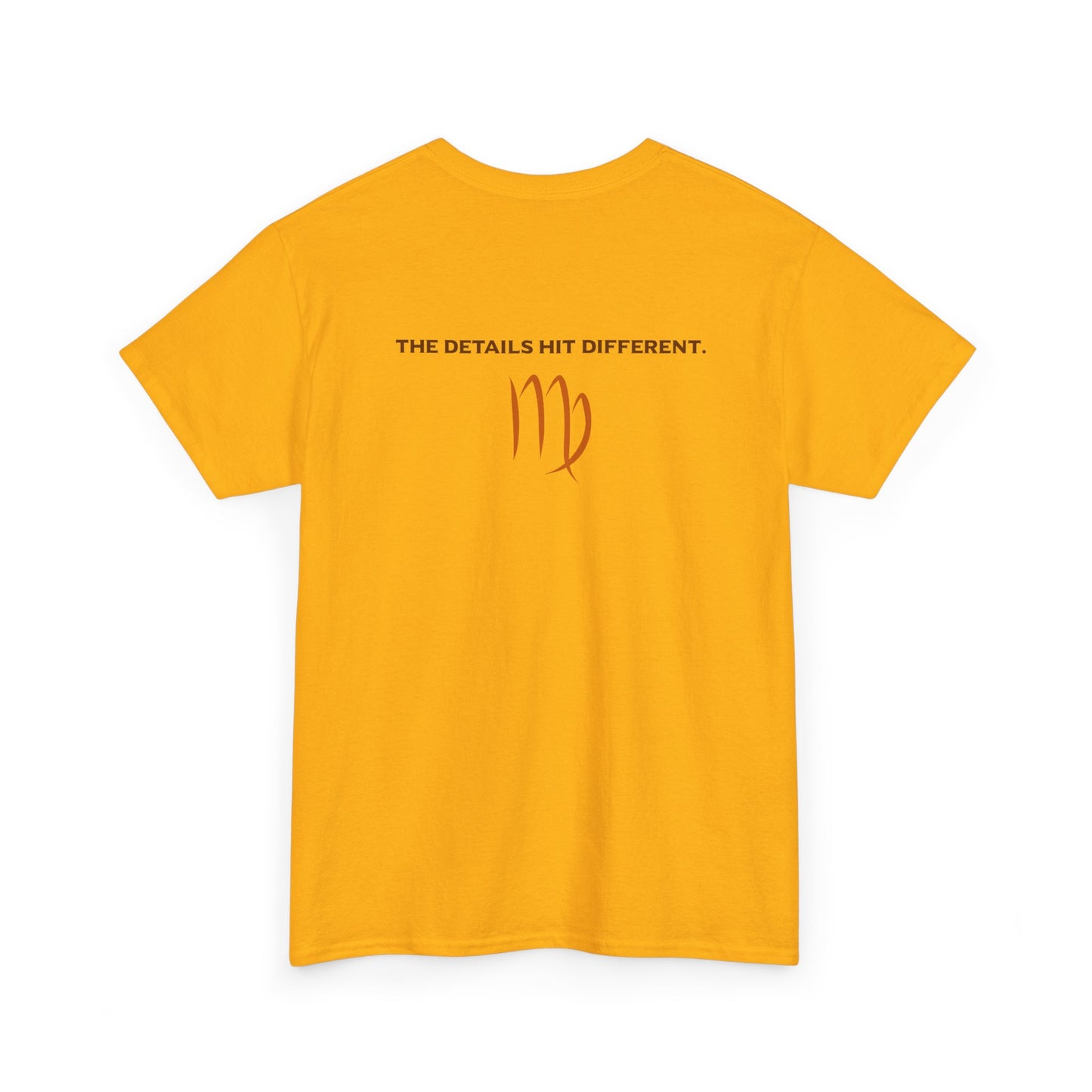 Virgo Graphic Tee — "The Details Hit Different" Astrology Shirt