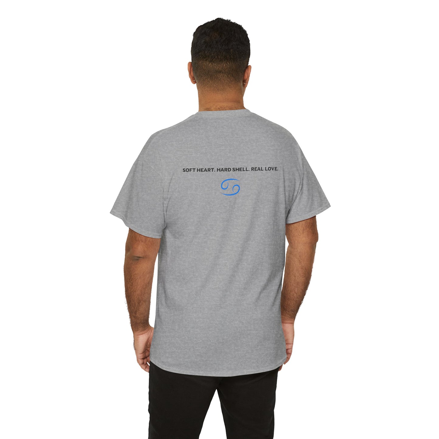 Cancer Zodiac T‑Shirt – 'Soft Heart, Hard Shell, Real Love' Astrological Tee