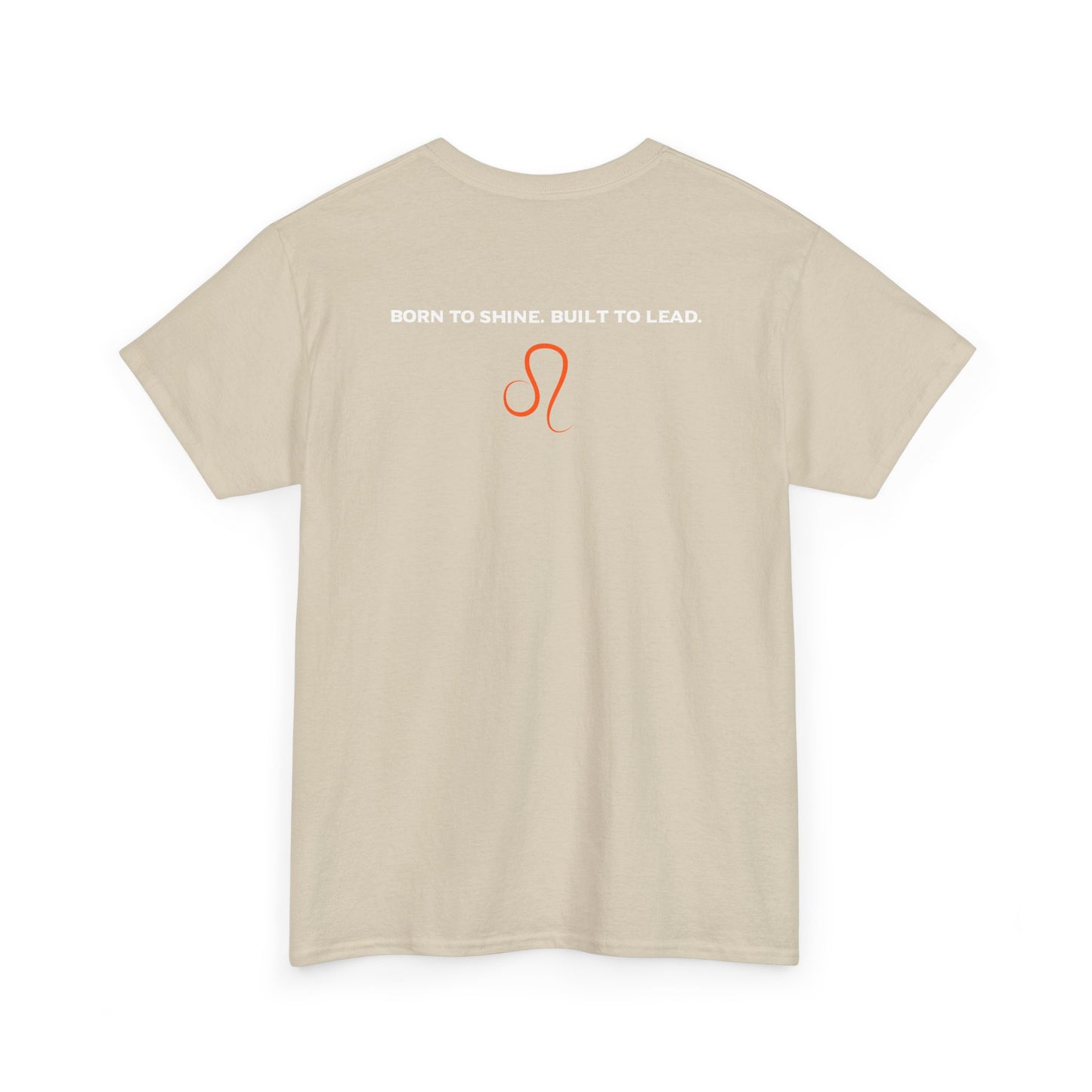 Leo Zodiac T‑Shirt — 'Born to Shine, Built to Lead' Graphic Tee