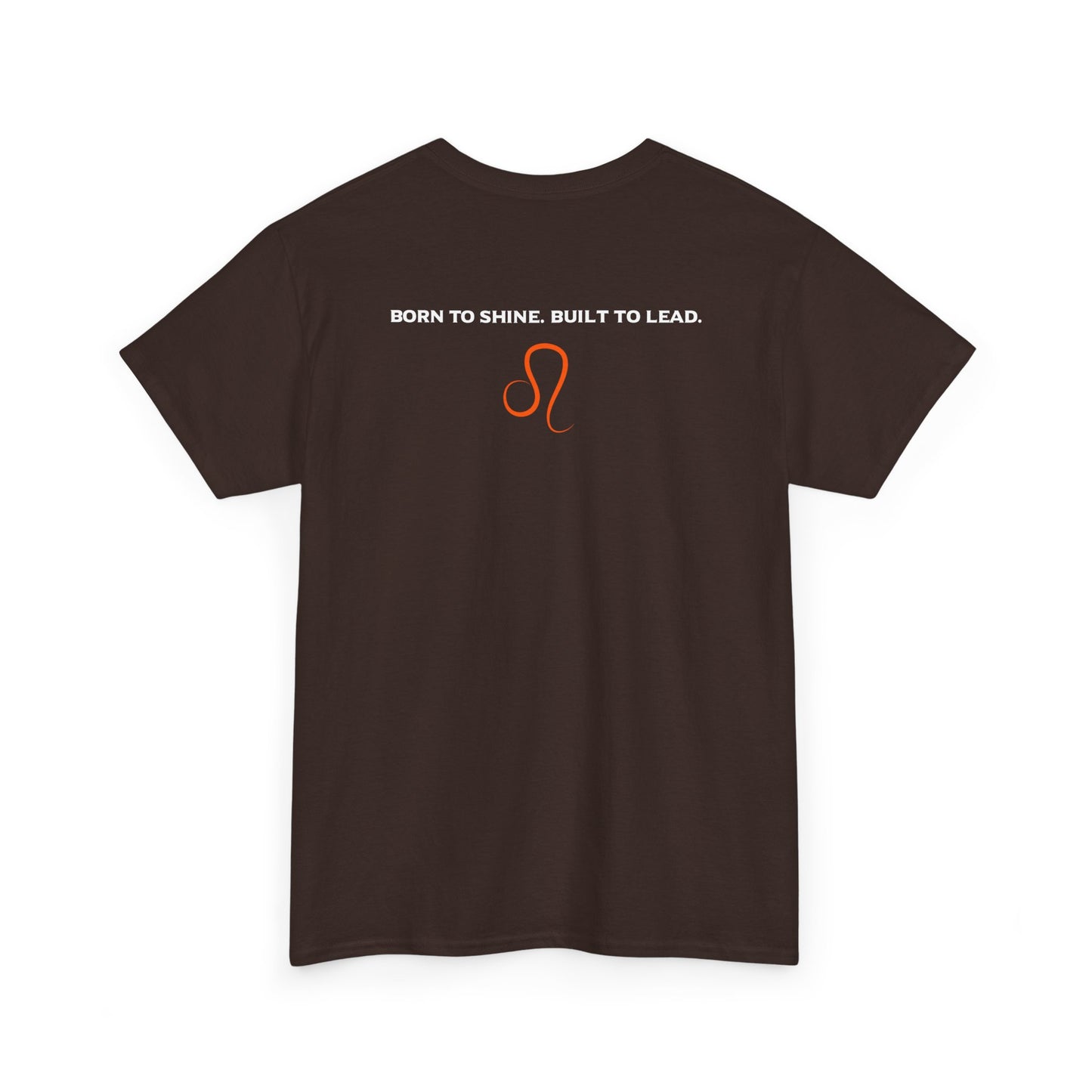 Leo Zodiac T‑Shirt — 'Born to Shine, Built to Lead' Graphic Tee