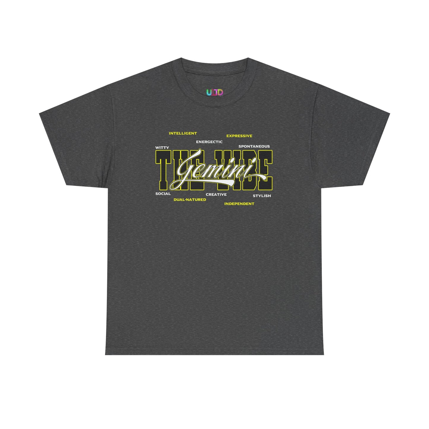 Gemini Zodiac Tee – The Vibe Graphic Astrological Shirt