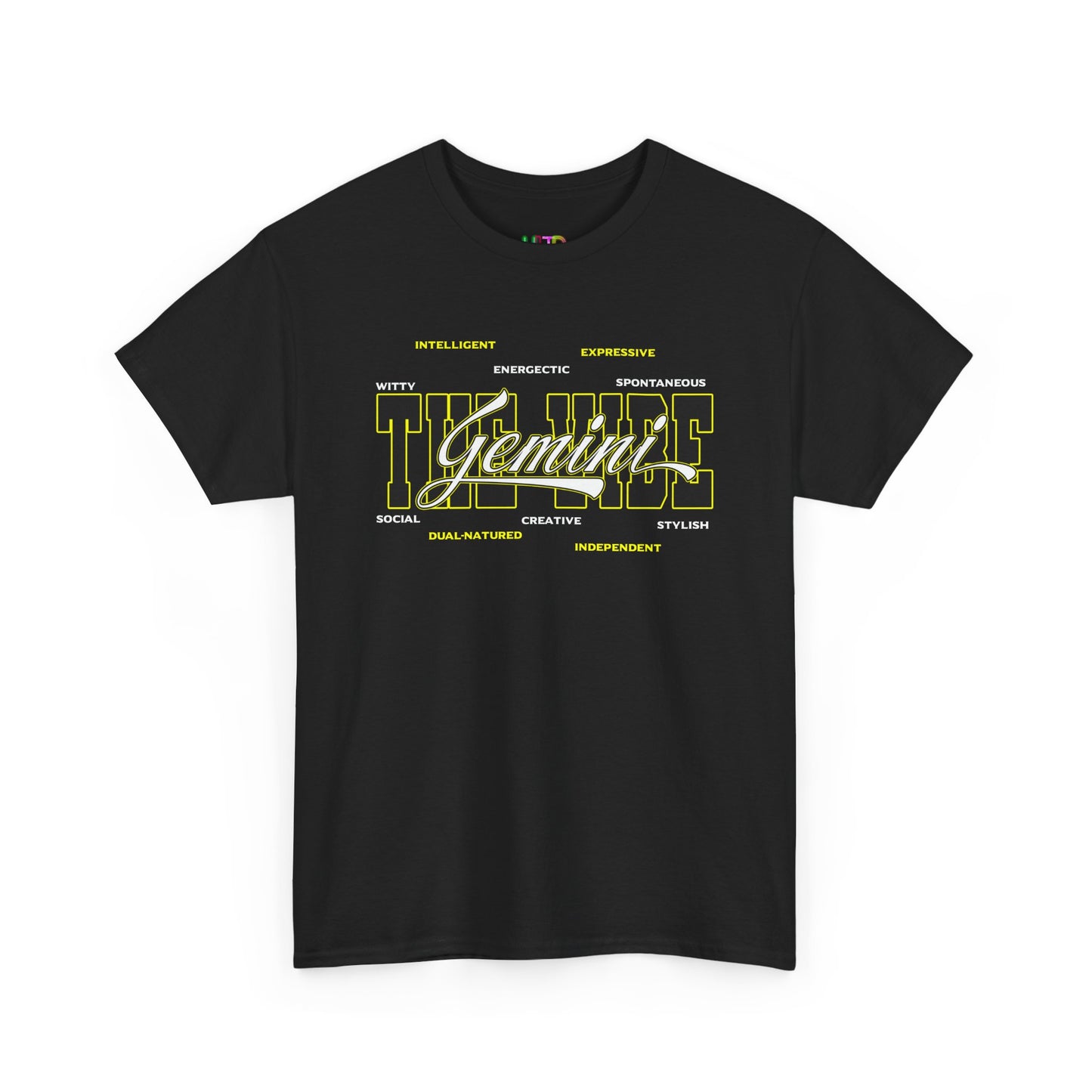 Gemini Zodiac Tee – The Vibe Graphic Astrological Shirt