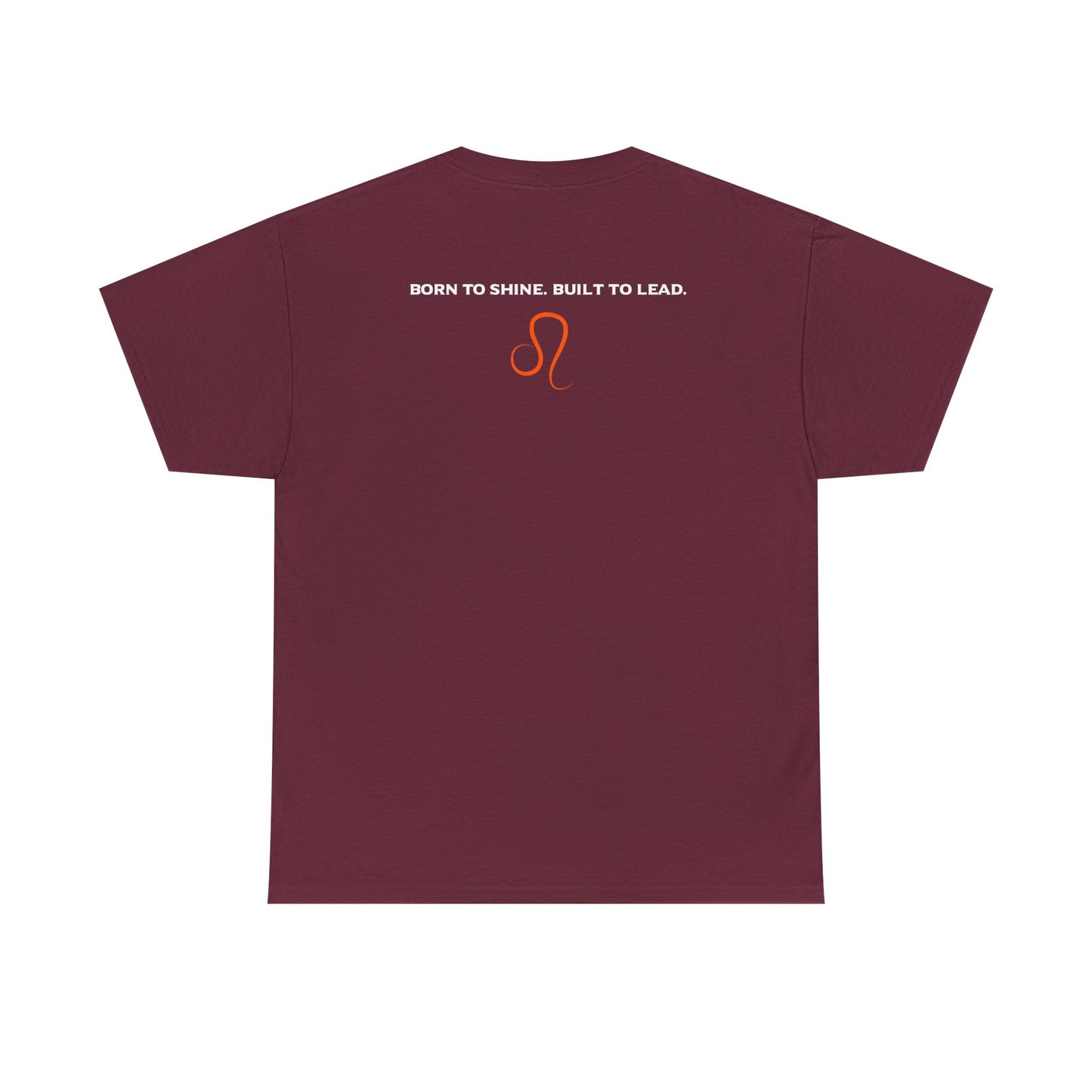 Leo Zodiac T‑Shirt — 'Born to Shine, Built to Lead' Graphic Tee
