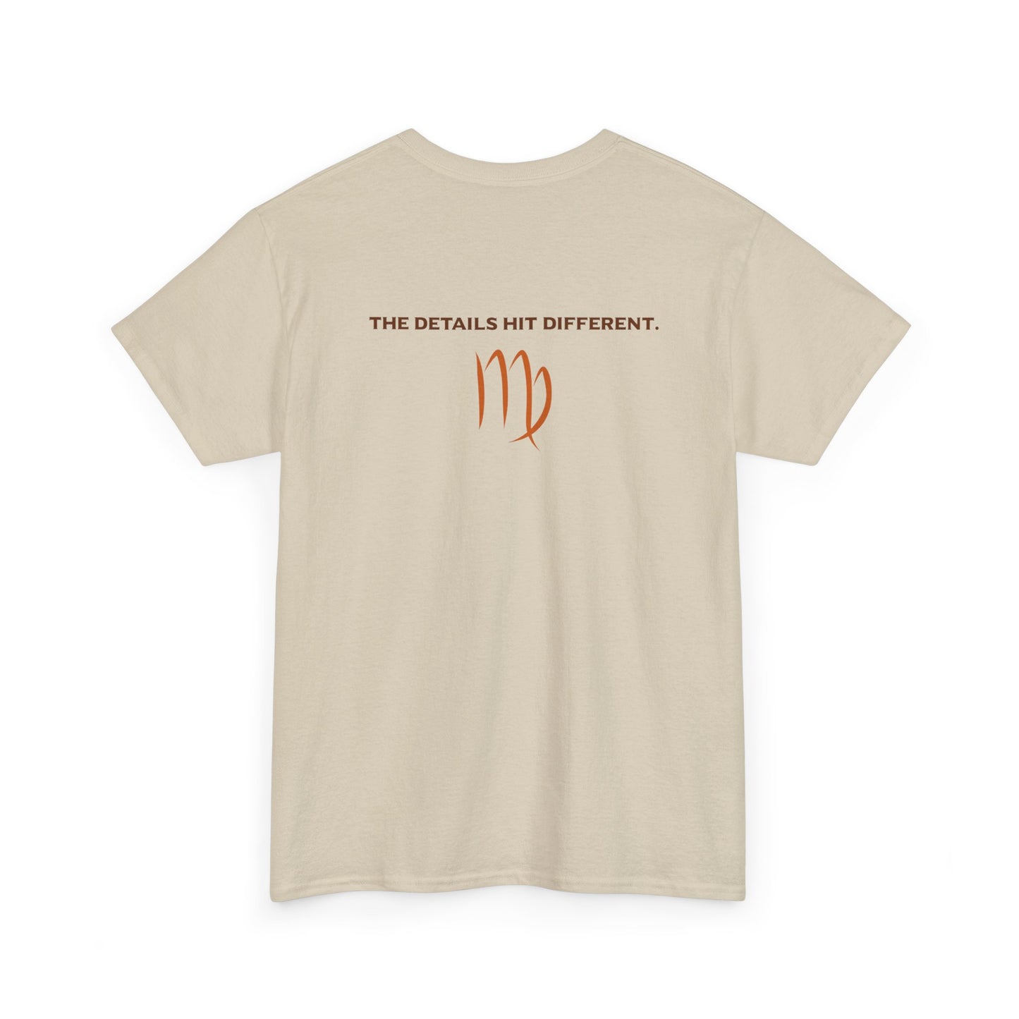 Virgo Graphic Tee — "The Details Hit Different" Astrology Shirt