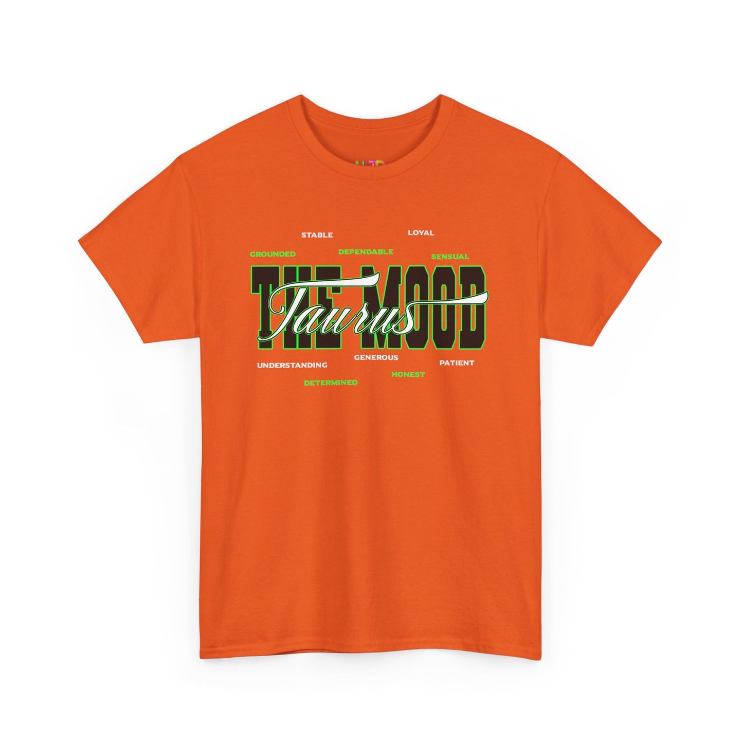 Taurus Zodiac Tee — Green Retro Horoscope Graphic Shirt
