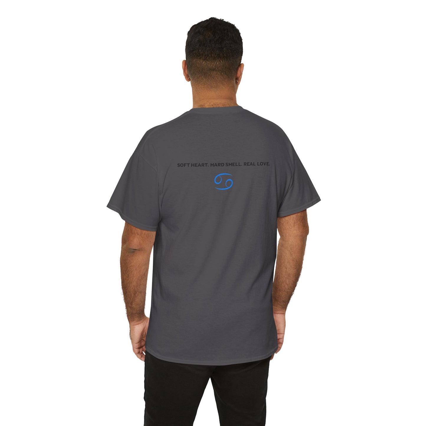 Cancer Zodiac T‑Shirt – 'Soft Heart, Hard Shell, Real Love' Astrological Tee