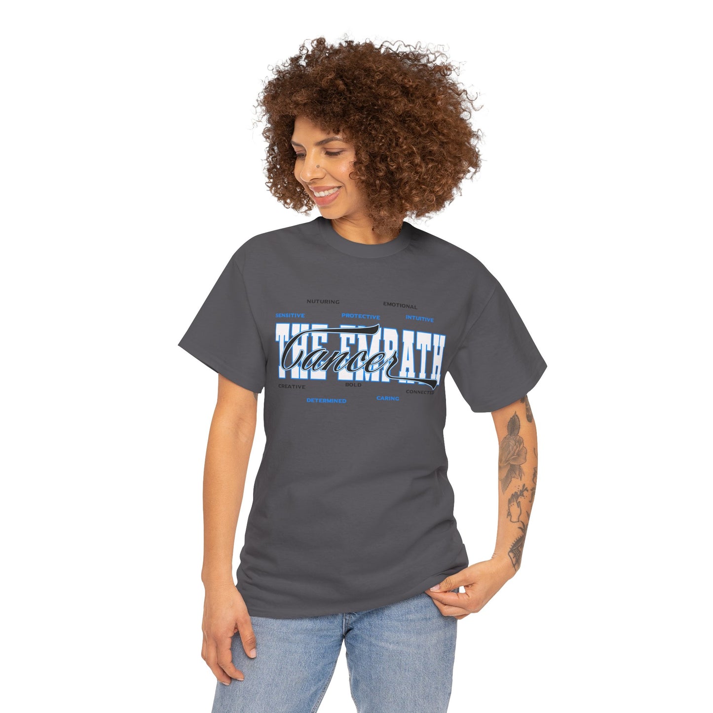 Cancer Zodiac T‑Shirt – 'Soft Heart, Hard Shell, Real Love' Astrological Tee