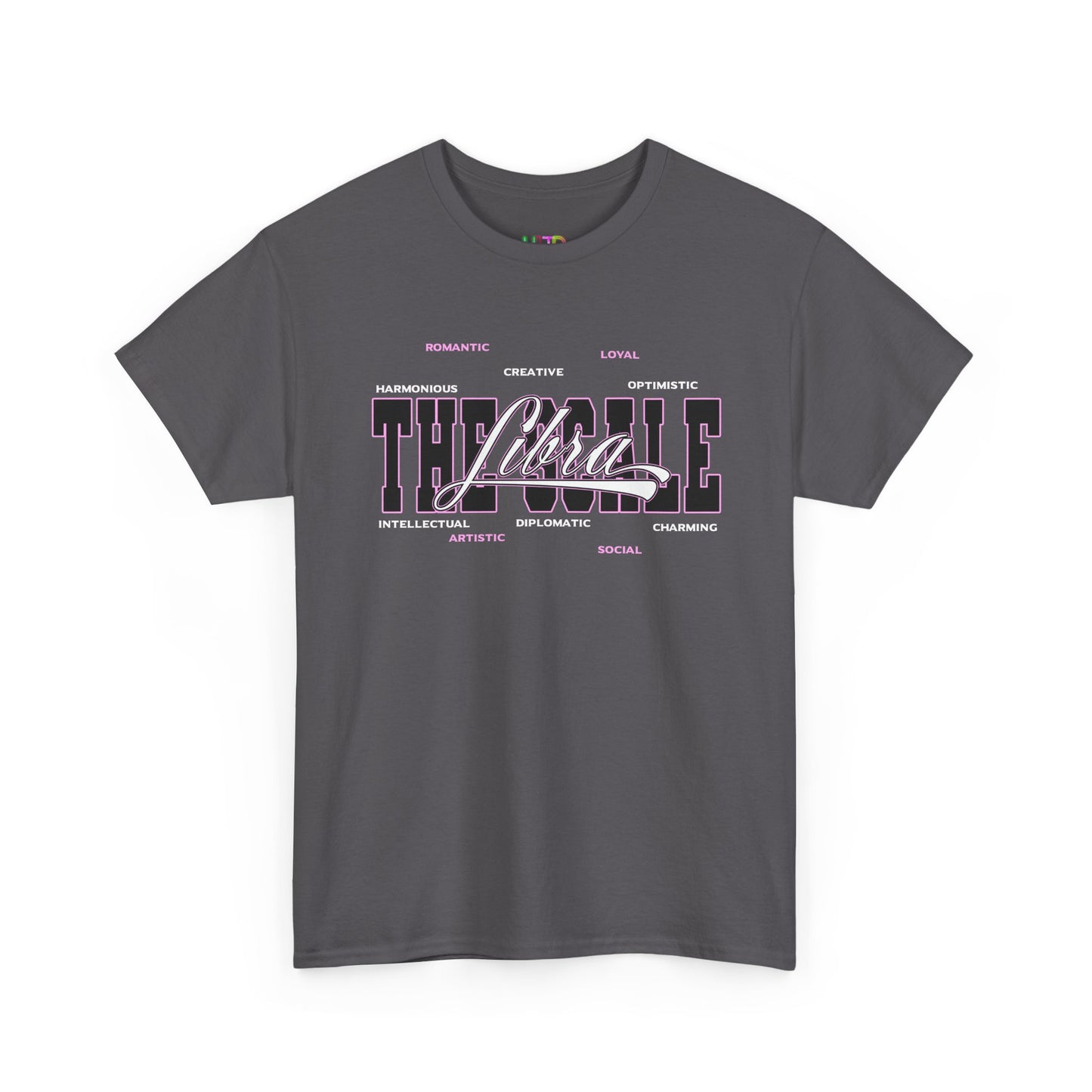 Libra Zodiac T‑Shirt — 'Balanced by Choice' Pink Graphic Tee