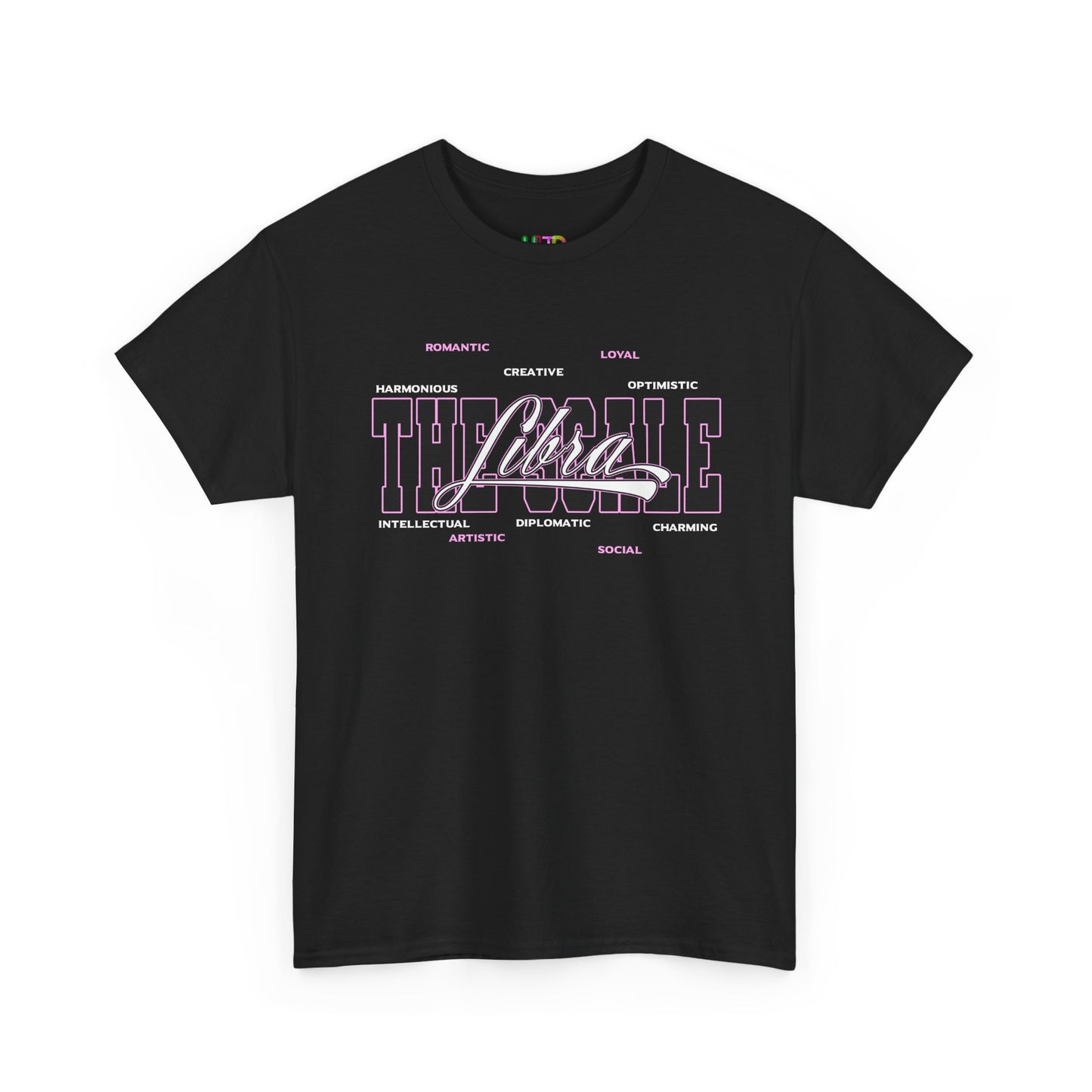 Libra Zodiac T‑Shirt — 'Balanced by Choice' Pink Graphic Tee
