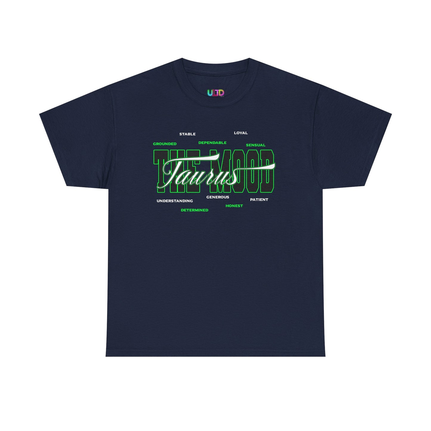 Taurus Zodiac Tee — Green Retro Horoscope Graphic Shirt