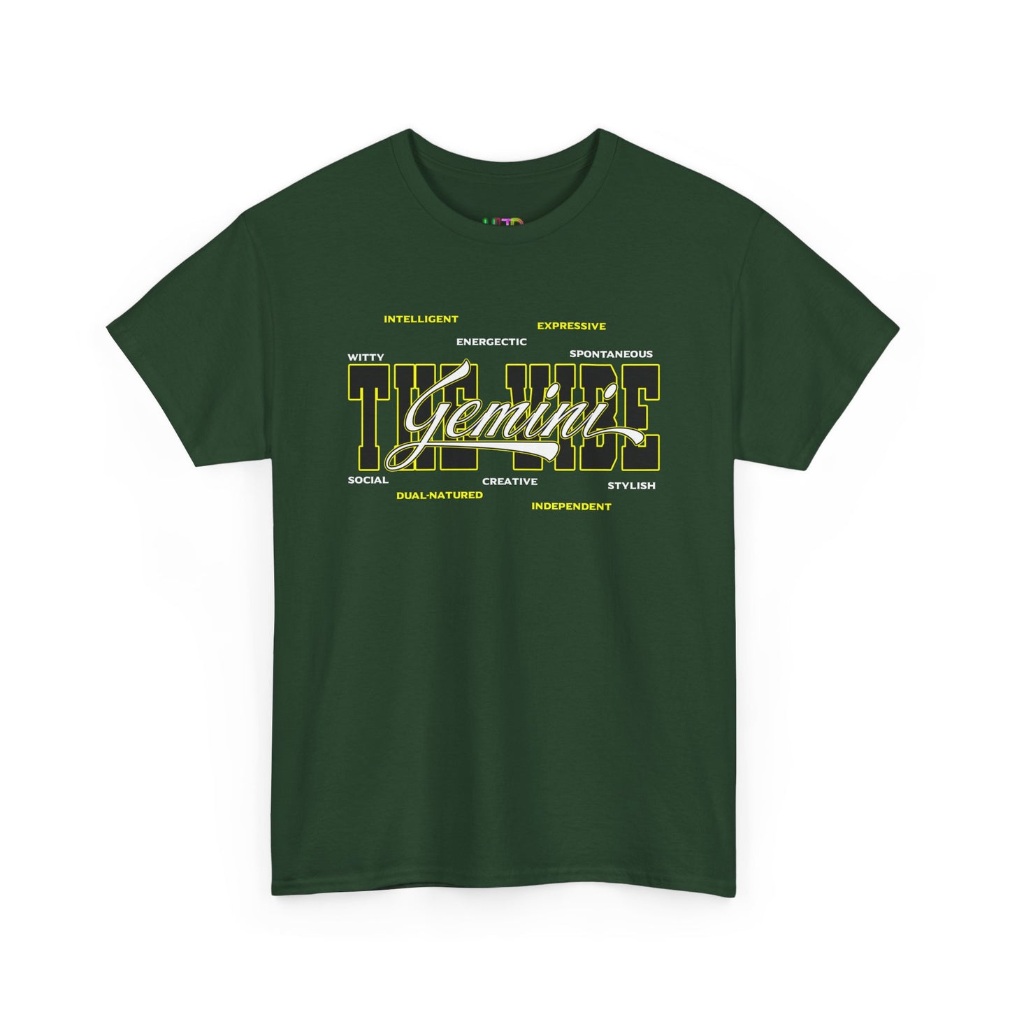 Gemini Zodiac Tee – The Vibe Graphic Astrological Shirt