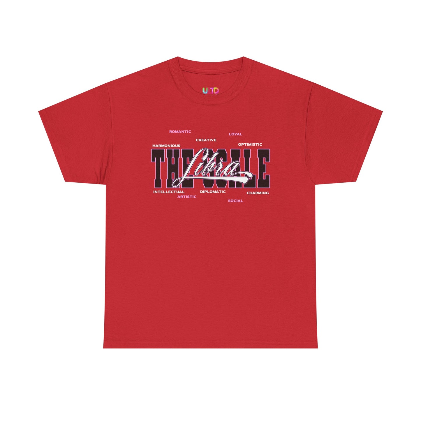 Libra Zodiac T‑Shirt — 'Balanced by Choice' Pink Graphic Tee