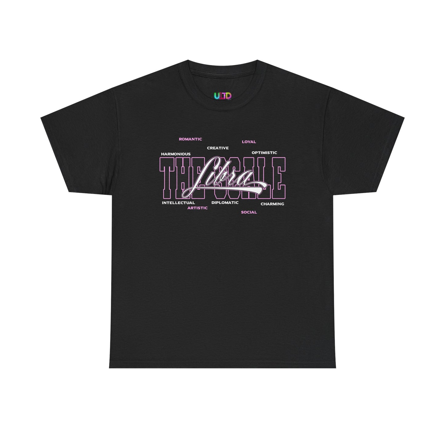 Libra Zodiac T‑Shirt — 'Balanced by Choice' Pink Graphic Tee