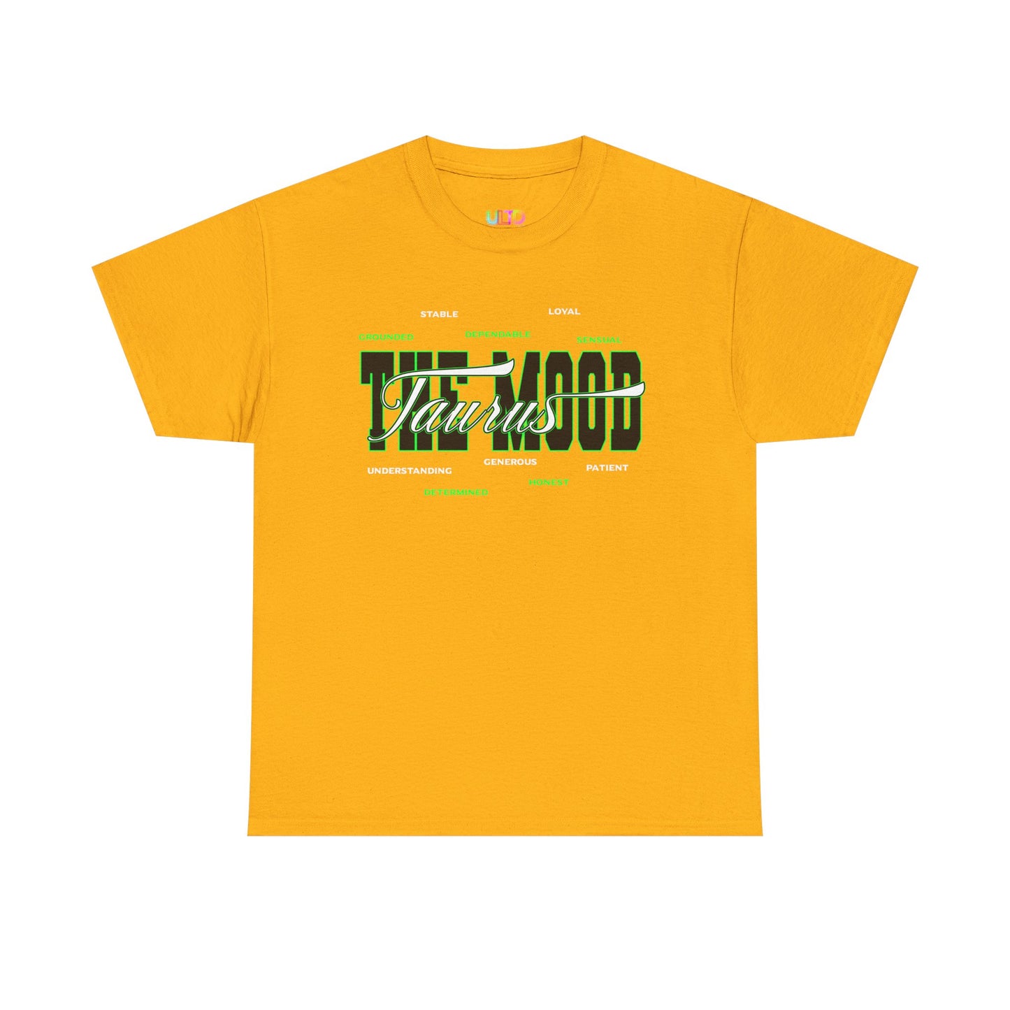 Taurus Zodiac Tee — Green Retro Horoscope Graphic Shirt
