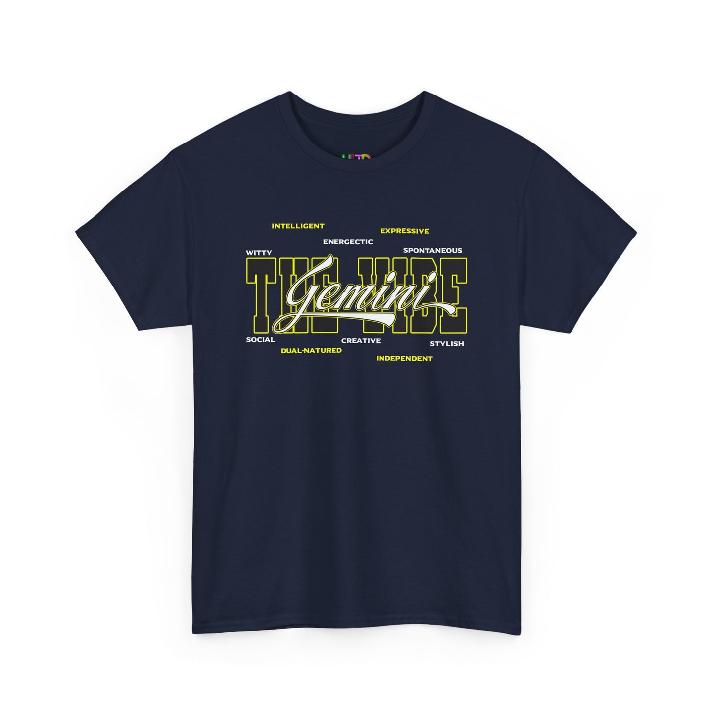 Gemini Zodiac Tee – The Vibe Graphic Astrological Shirt