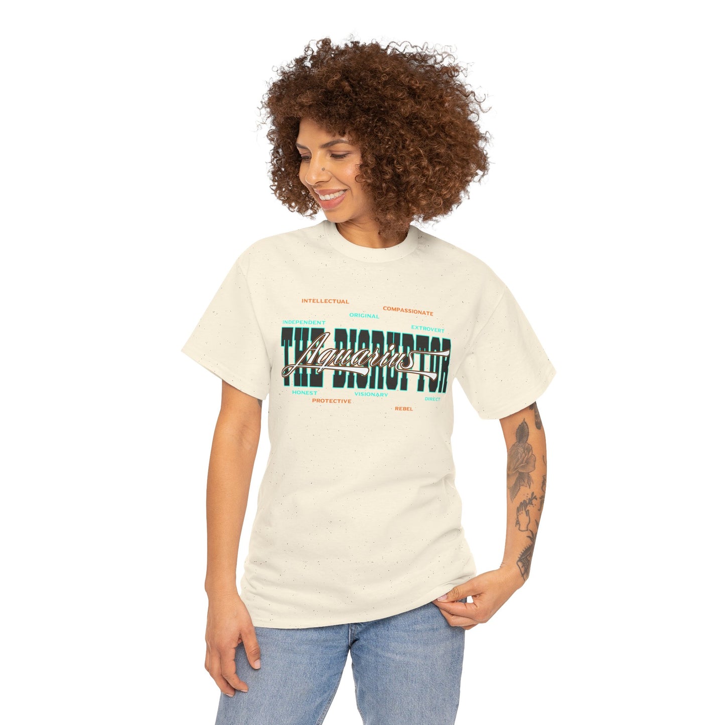 Aquarius Graphic Tee — "Different On Purpose" Casual Streetwear