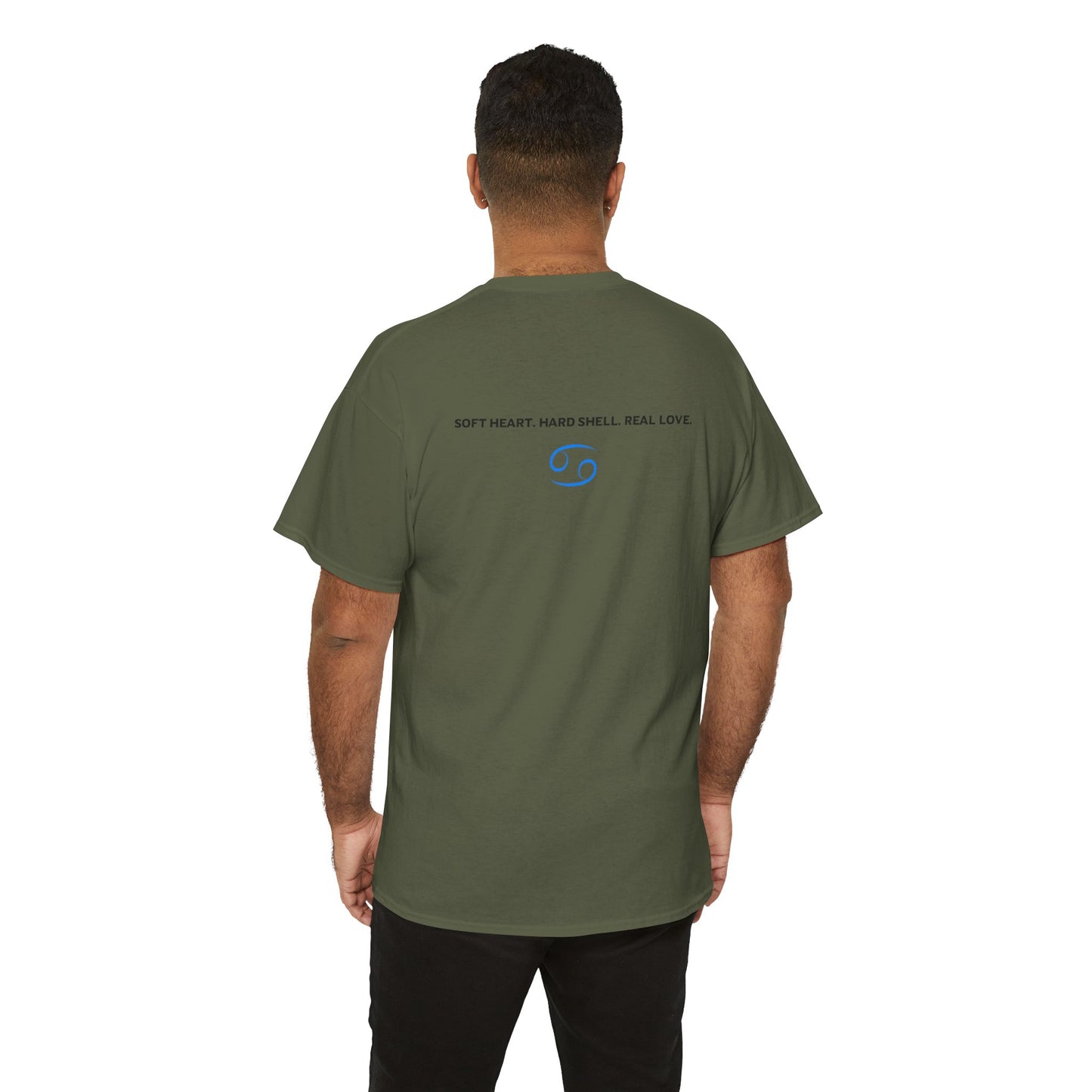 Cancer Zodiac T‑Shirt – 'Soft Heart, Hard Shell, Real Love' Astrological Tee