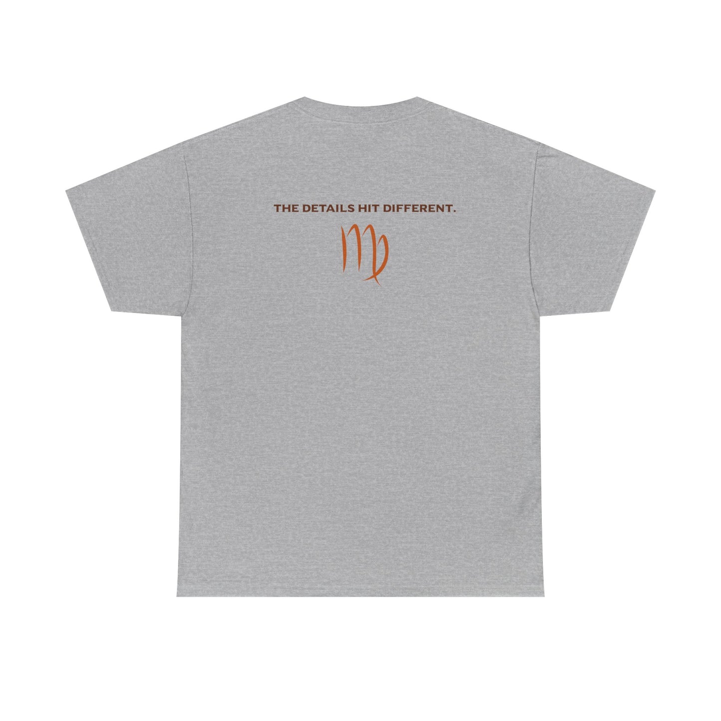Virgo Graphic Tee — "The Details Hit Different" Astrology Shirt