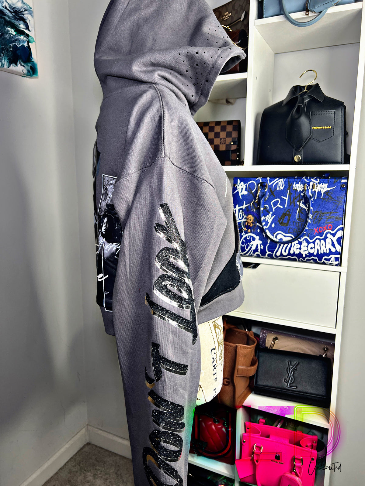 Wave Runner Cropped Hoodie