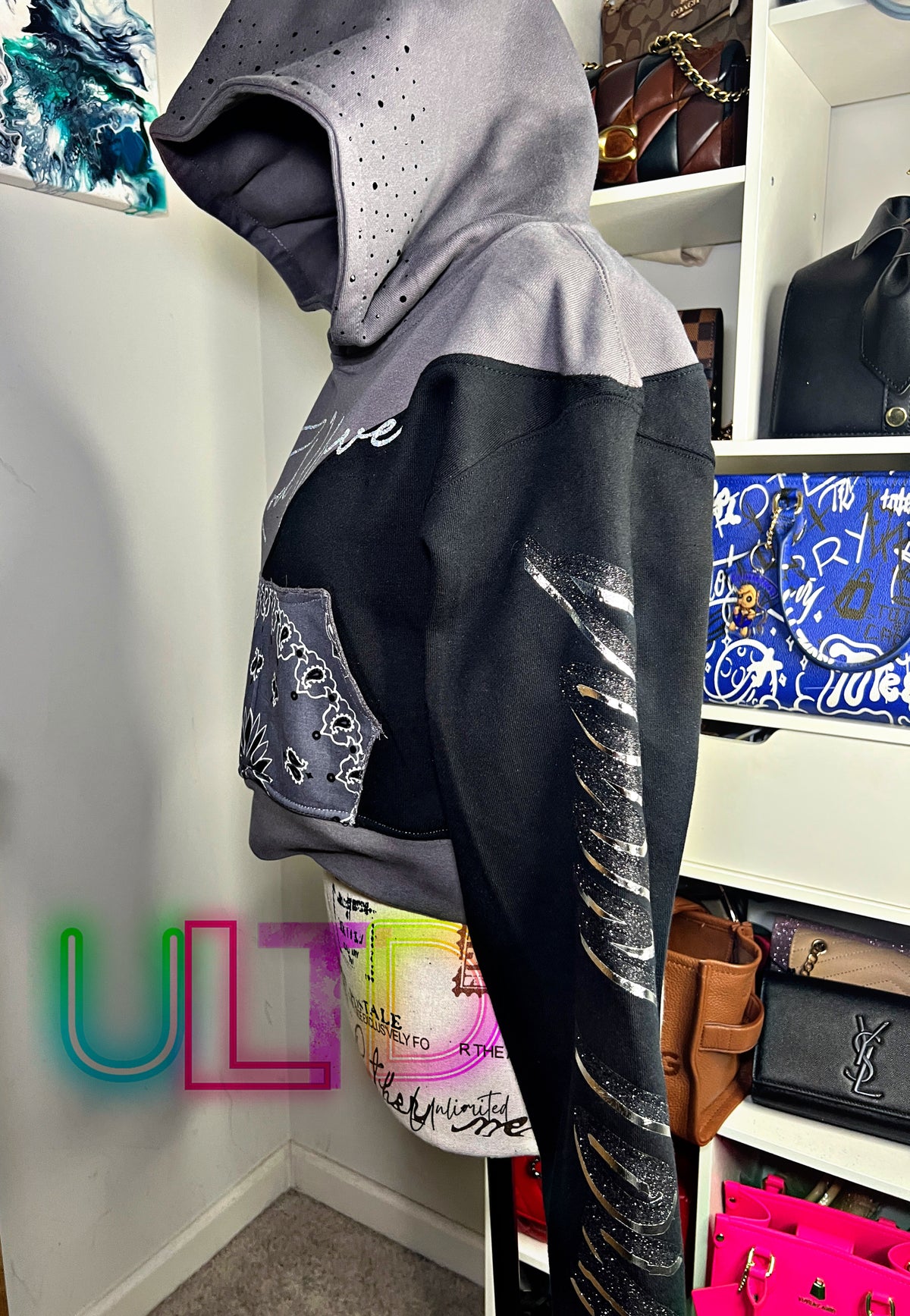 Wave Runner Cropped Hoodie