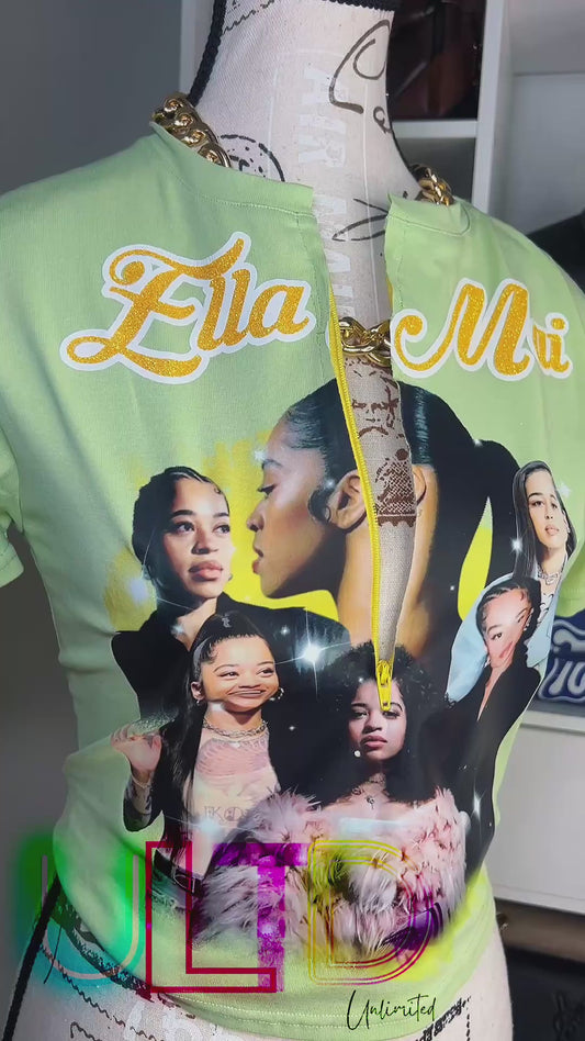 The Front Row™️-Ella Mai Edition Cropped Fitted Tee